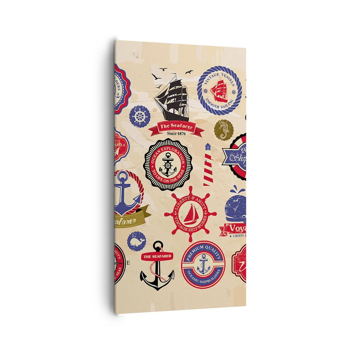 Lærredstryk - Billede på lærred - Sejlsportsbroderskab - 65x120 cm