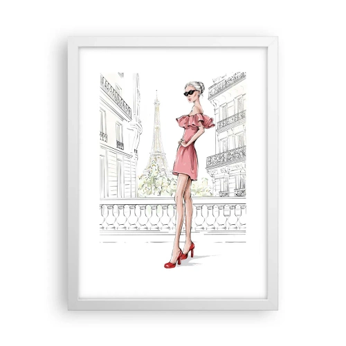 Plakat i hvid ramme - Modens kunst - 30x40 cm