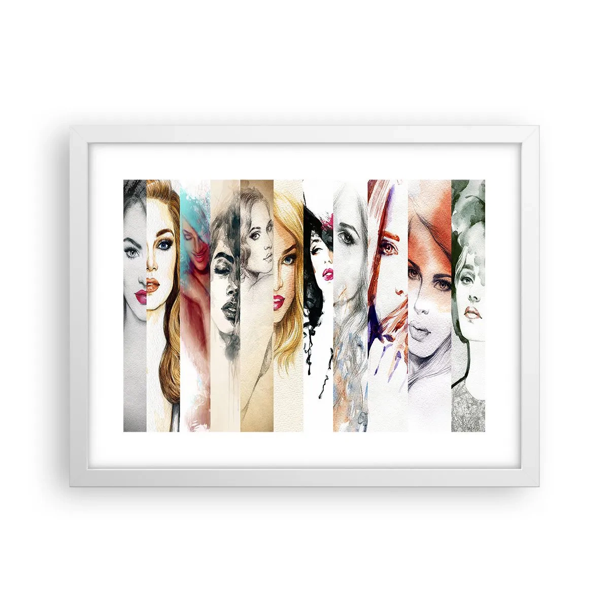 Plakat i hvid ramme - Og det er altid DIG - 40x30 cm