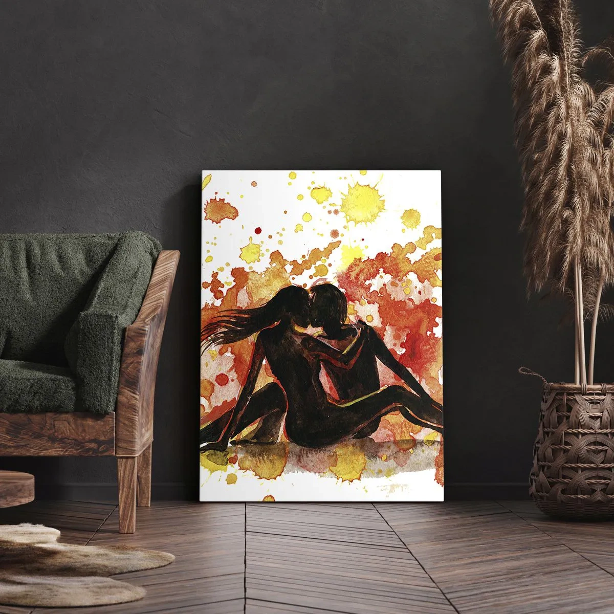 Lærredstryk - Billede på lærred - Og der var lys - 50x70 cm