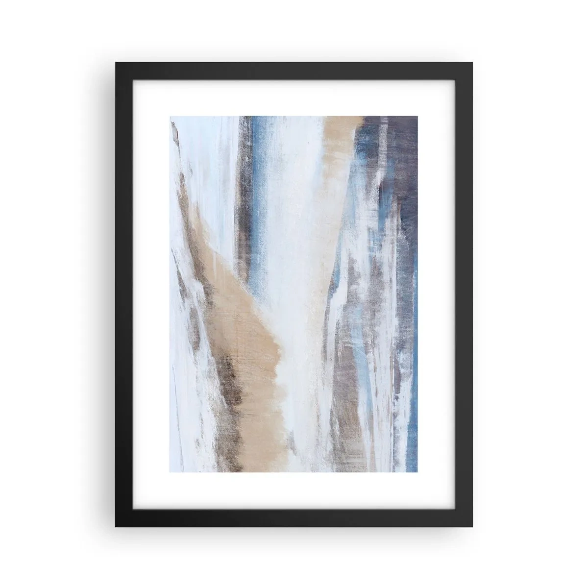 Plakat i sort ramme - Vinterkomposition - 30x40 cm