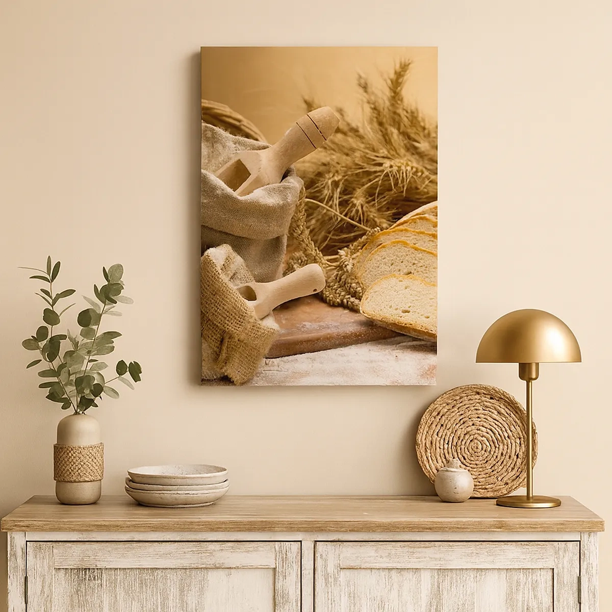 Lærredstryk - Billede på lærred - Som skåret en kniv - 50x70 cm