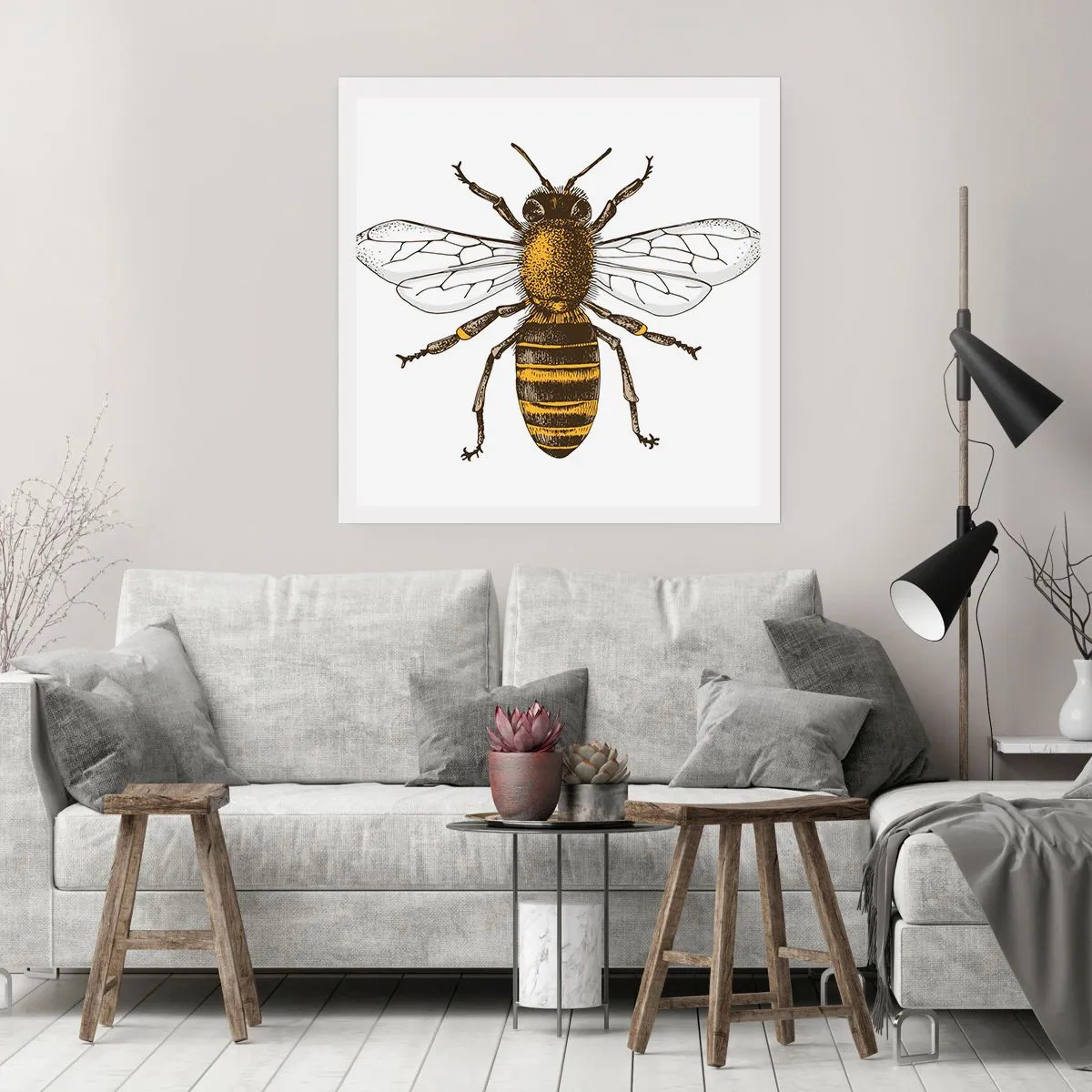 Plakat - Smuk og god - 30x30 cm