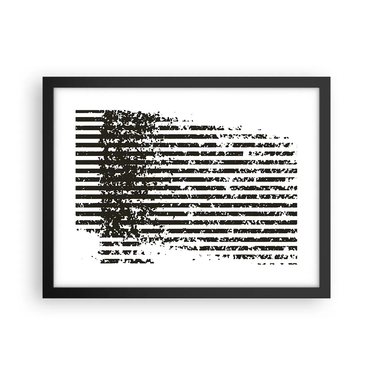 Plakat i sort ramme - Rytme og støj - 40x30 cm