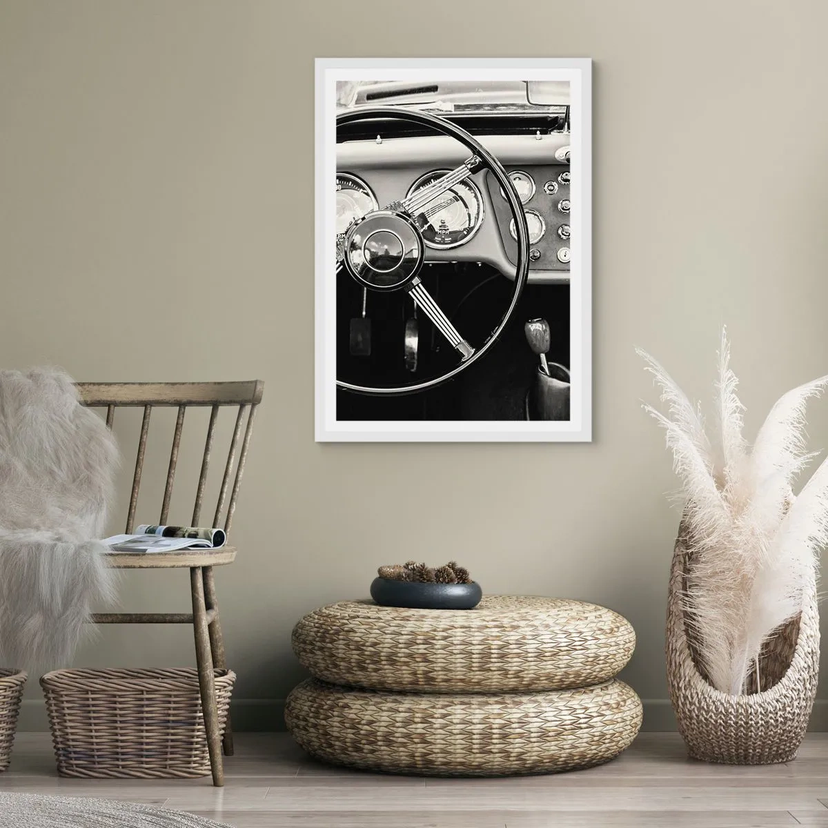 Plakat i hvid ramme - En drøm for samlere - 50x70 cm