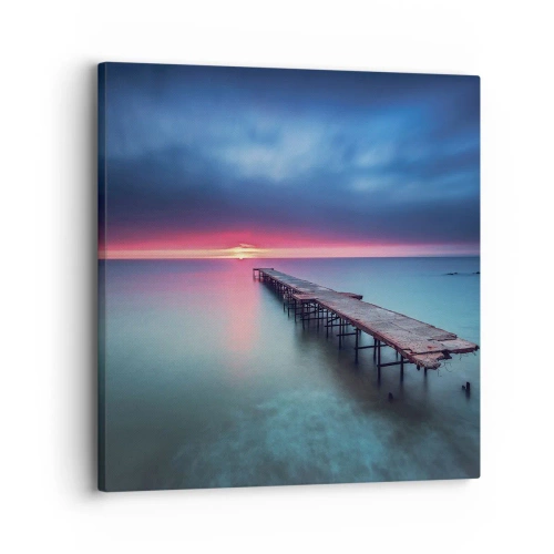Lærredstryk - Billede på lærred - Mellem himmel og jord - 30x30 cm