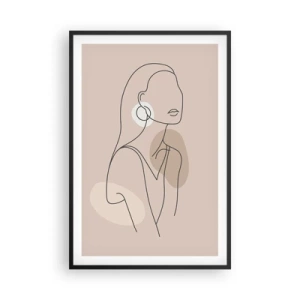 Plakat i sort ramme - Et ikon for pigelivet - 61x91 cm