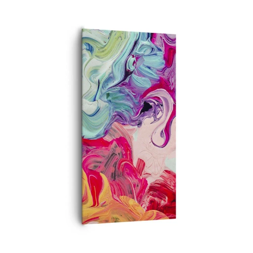 Lærredstryk - Billede på lærred - Farvernes fødsel - 65x120 cm