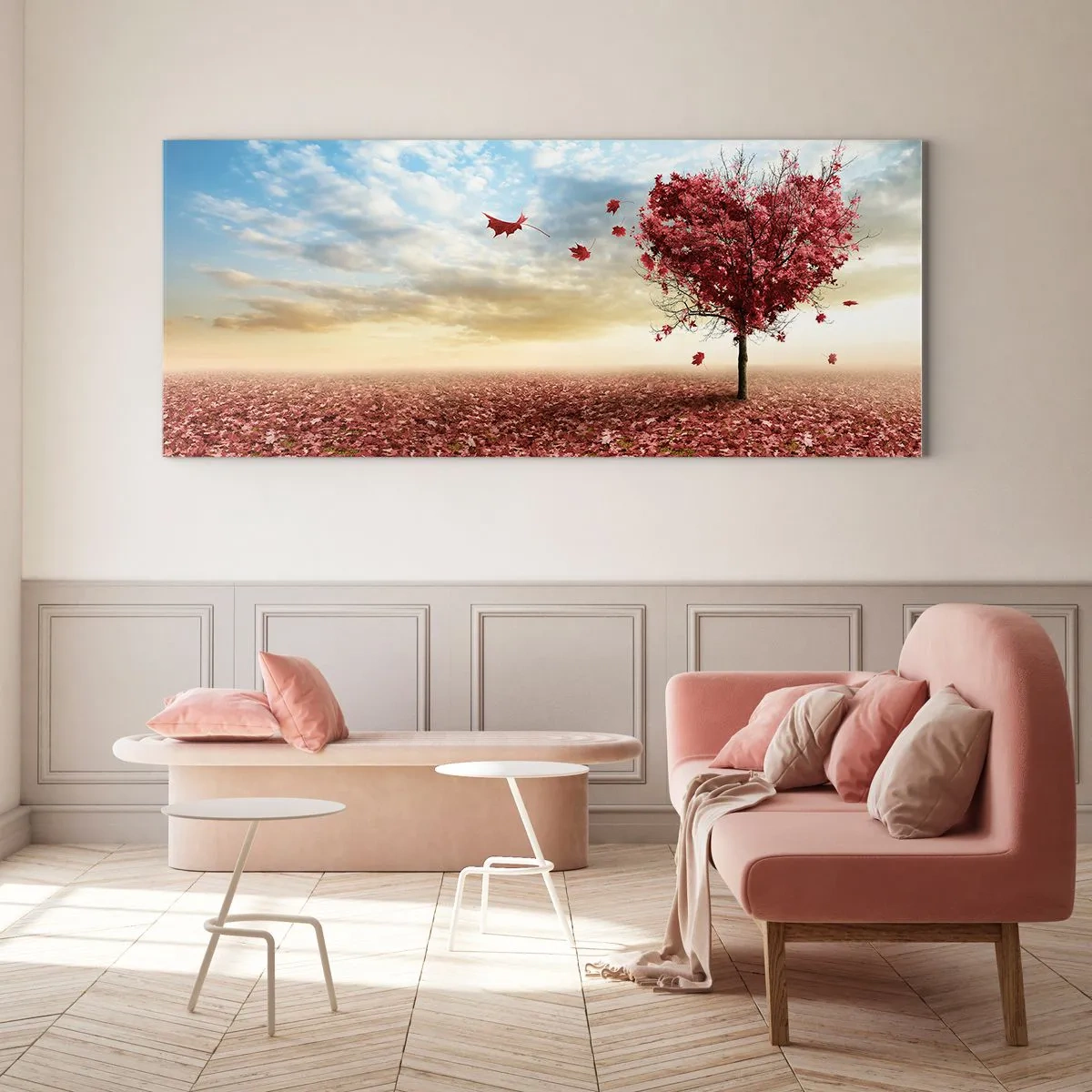 Billede på glas - Jeg elsker også efteråret - 90x30 cm