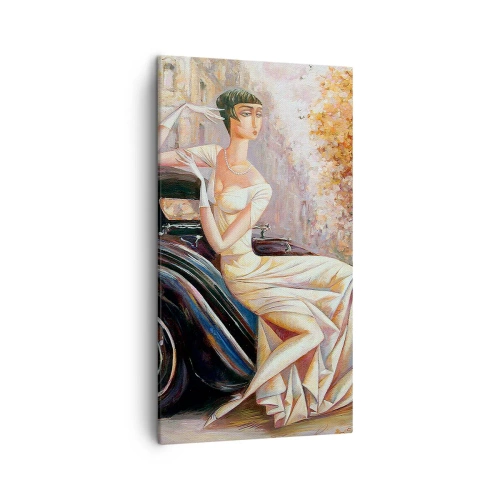 Lærredstryk - Billede på lærred - Retro elegance - 45x80 cm