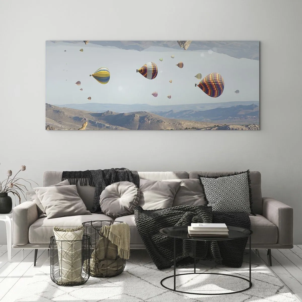Billede på glas - Alt er muligt her - 100x40 cm
