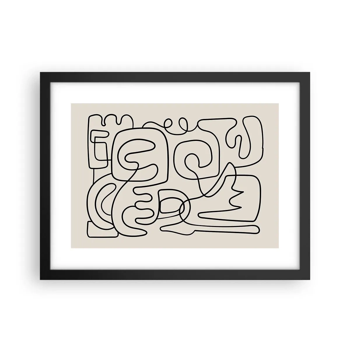 Plakat i sort ramme - På sporet - 40x30 cm