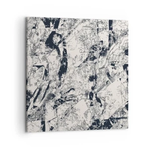 Lærredstryk - Billede på lærred - Modsætningernes gennemtrængning - 50x50 cm