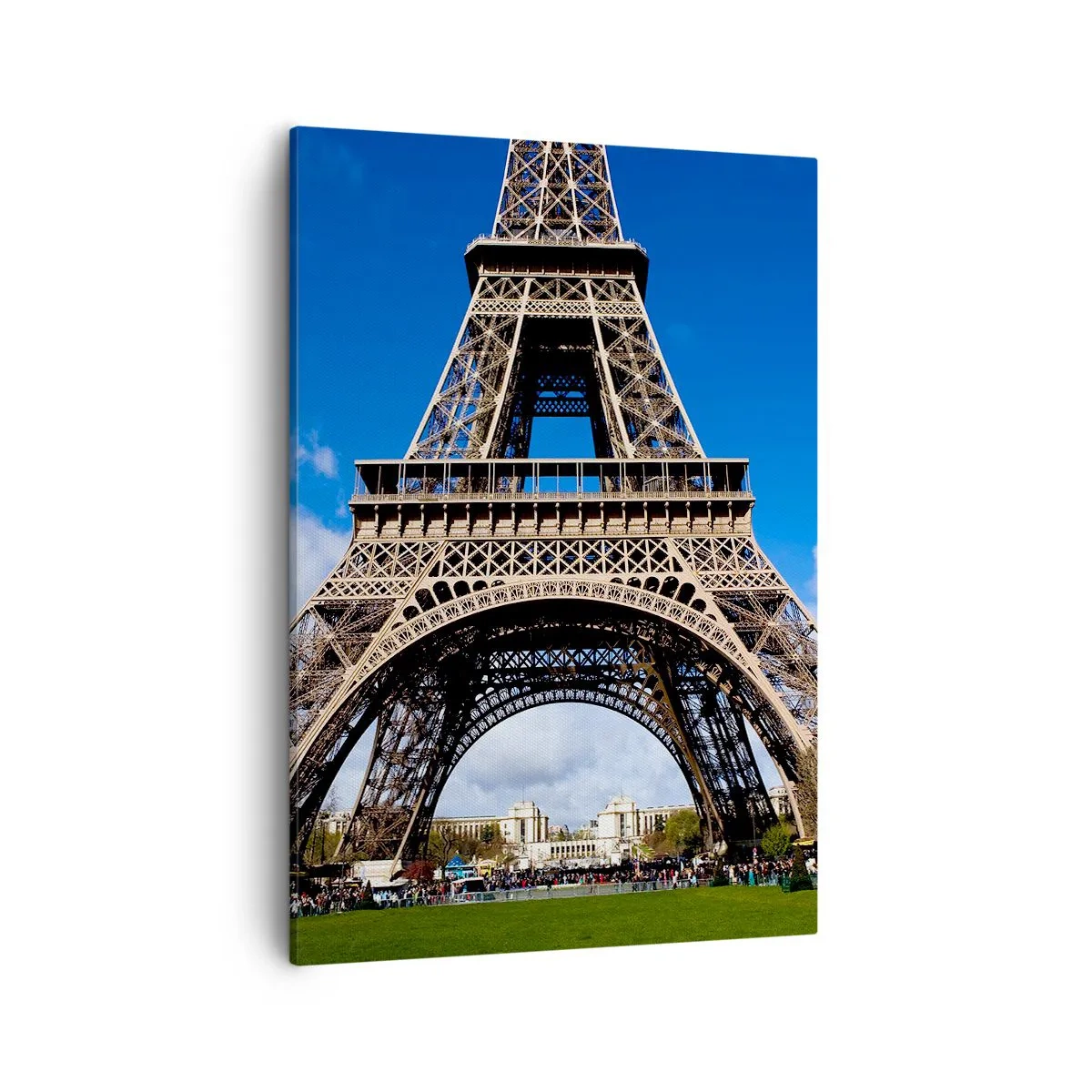 Lærredstryk - Billede på lærred - Hele Paris ved hendes fødder - 50x70 cm