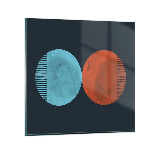 Billede på glas - Kun geometri? - 50x50 cm