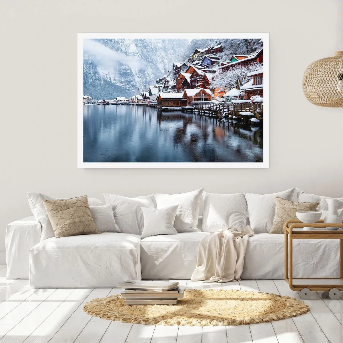 Plakat - I en vinterdekoration - 91x61 cm