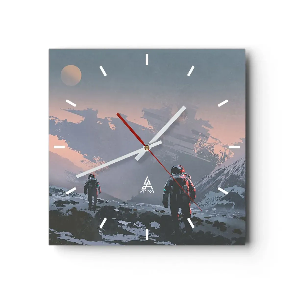 Vægur, Uret - Under en ukendt stjerne - 40x40 cm