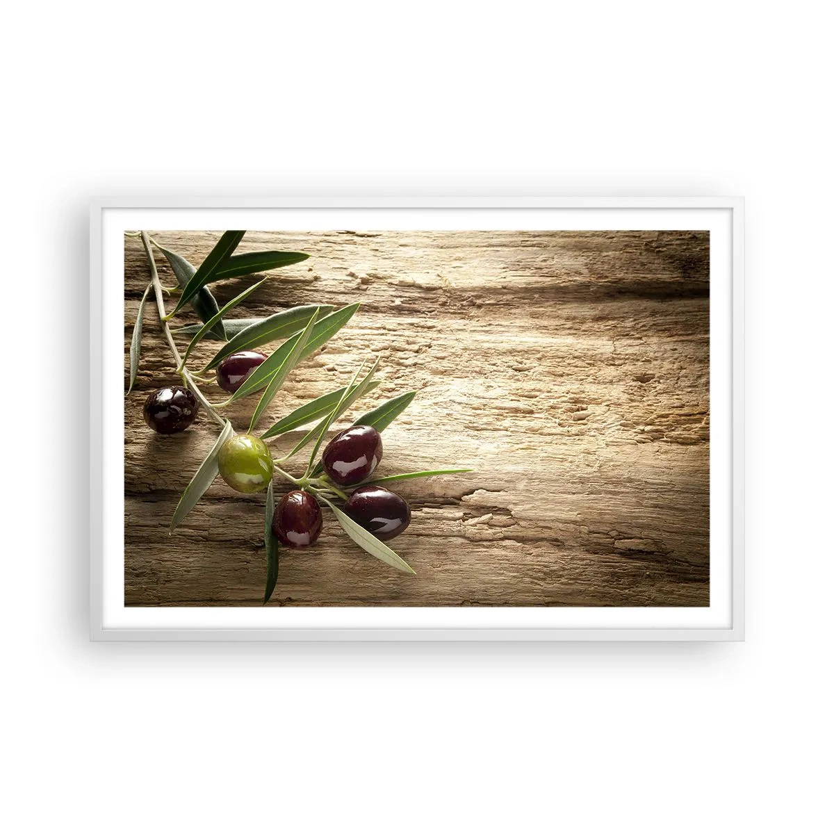 Plakat i hvid ramme - Lige fra naturen - 91x61 cm