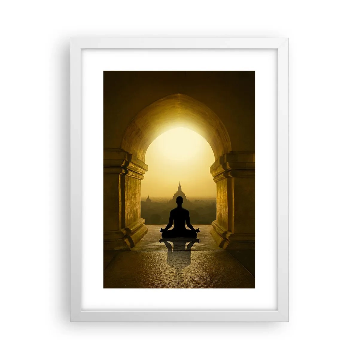 Plakat i hvid ramme - Fuldkommen harmoni - 30x40 cm