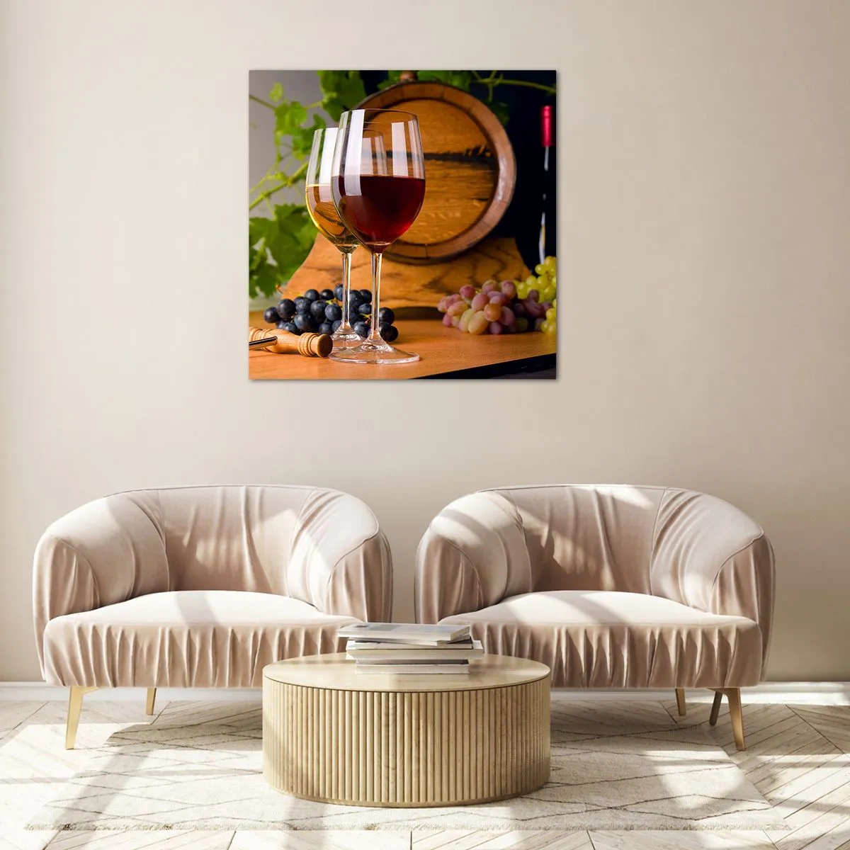 Billede på glas - Som de gamle mestre - 60x60 cm