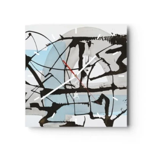 Vægur, Uret - Ikke desto mindre blå - 30x30 cm