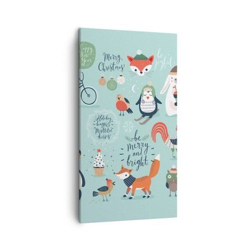 Lærredstryk - Billede på lærred - Må det altid være jul allerede nu! - 45x80 cm