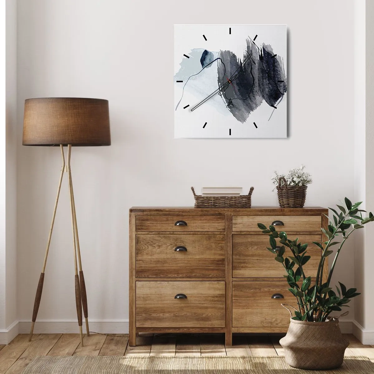 Vægur, Uret - Intensitet og bevægelse - 30x30 cm