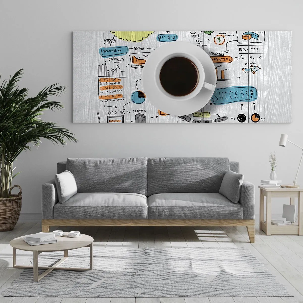 Billede på glas - Tid til en pause - 90x30 cm