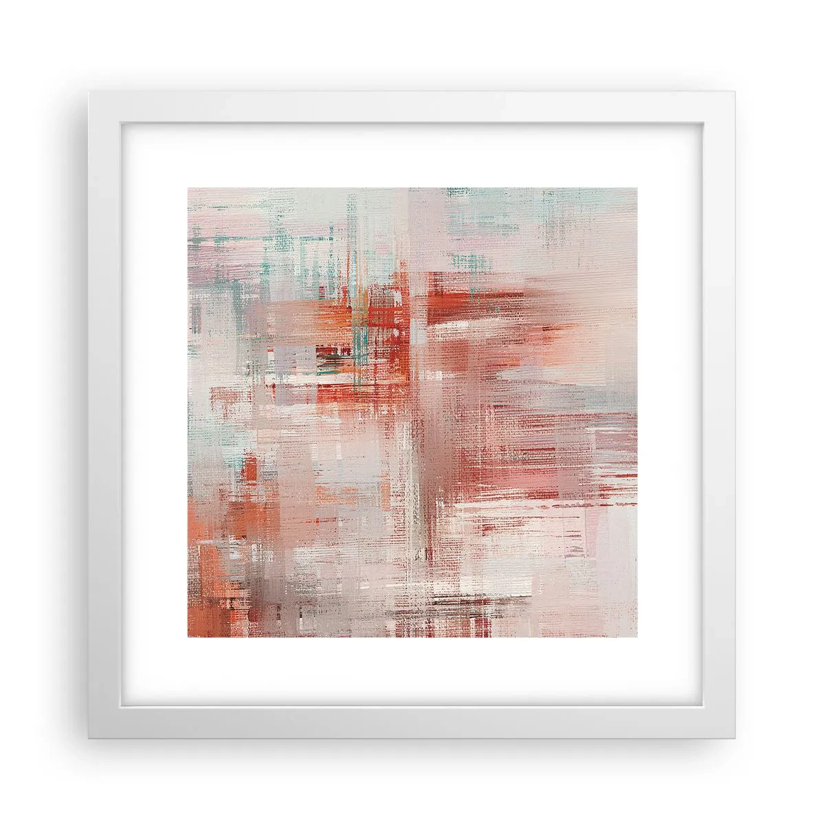 Plakat i hvid ramme - Diset. Hvor er dog det lyserødt - 30x30 cm