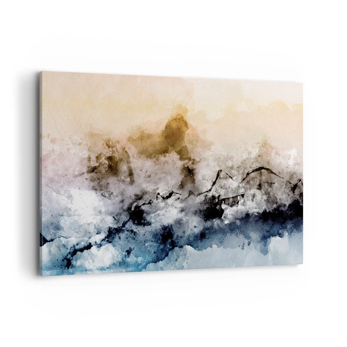 Lærredstryk - Billede på lærred - Sænket i en tågesvirvel - 120x80 cm