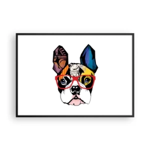 Plakat i sort ramme - Intellektuel - 100x70 cm