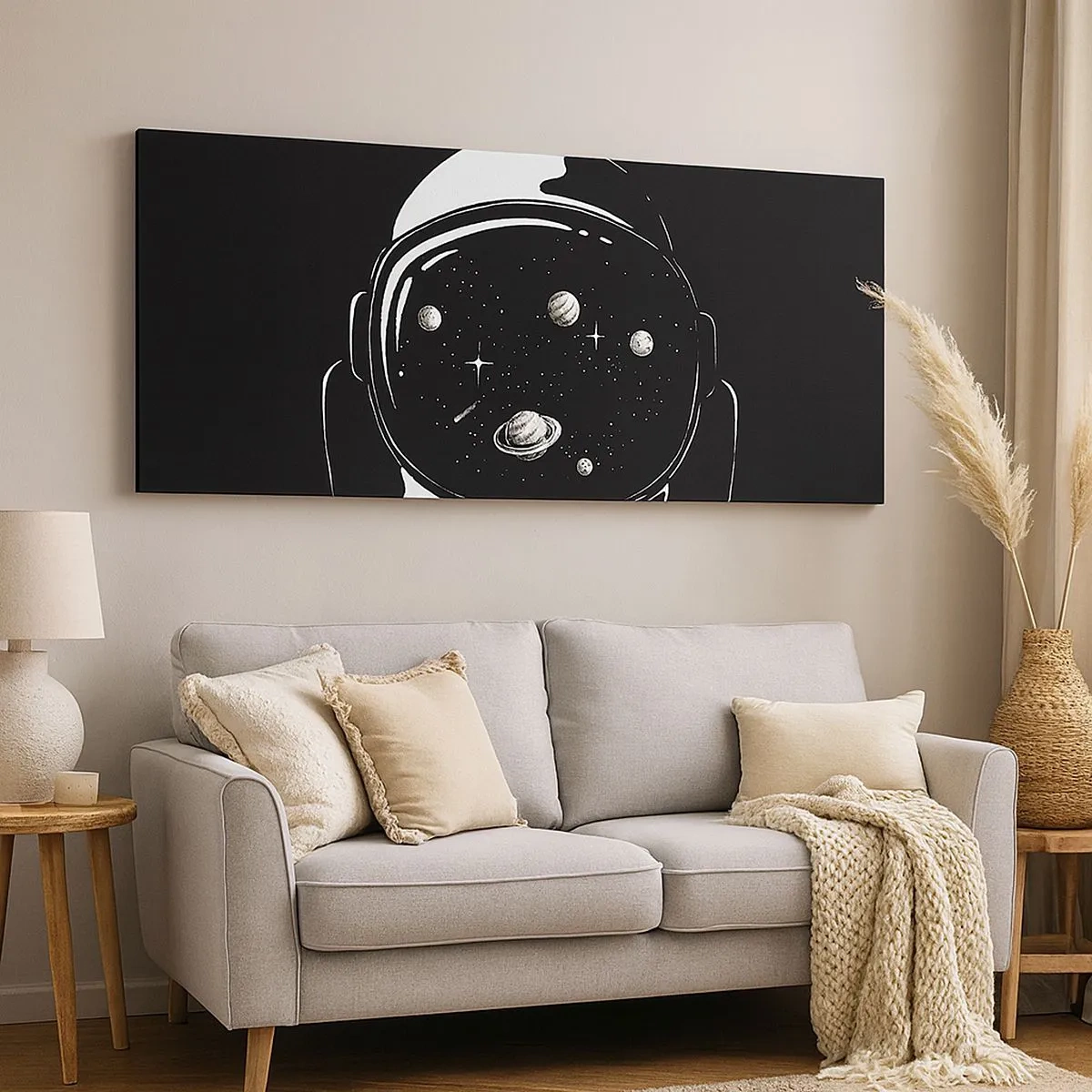 Lærredstryk - Billede på lærred - Flot udsigt - 100x40 cm