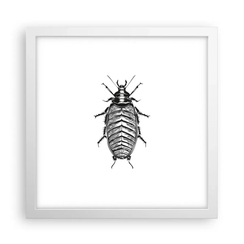 Plakat i hvid ramme - Sikke et eksemplar! - 30x30 cm