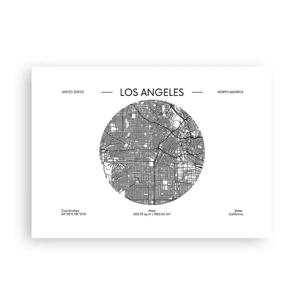 Plakat - Los Angeles' anatomi - 70x50 cm