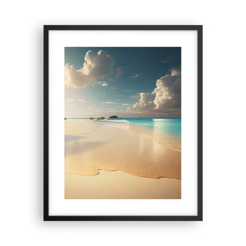 Plakat i sort ramme - En drømmeagtig dag - 40x50 cm