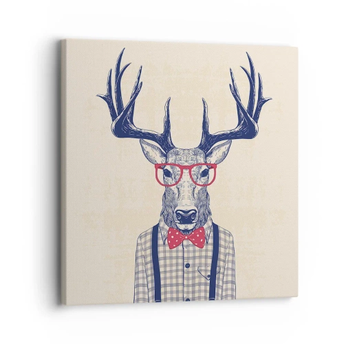 Lærredstryk - Billede på lærred - Et underholdende ekstravaganza - 30x30 cm