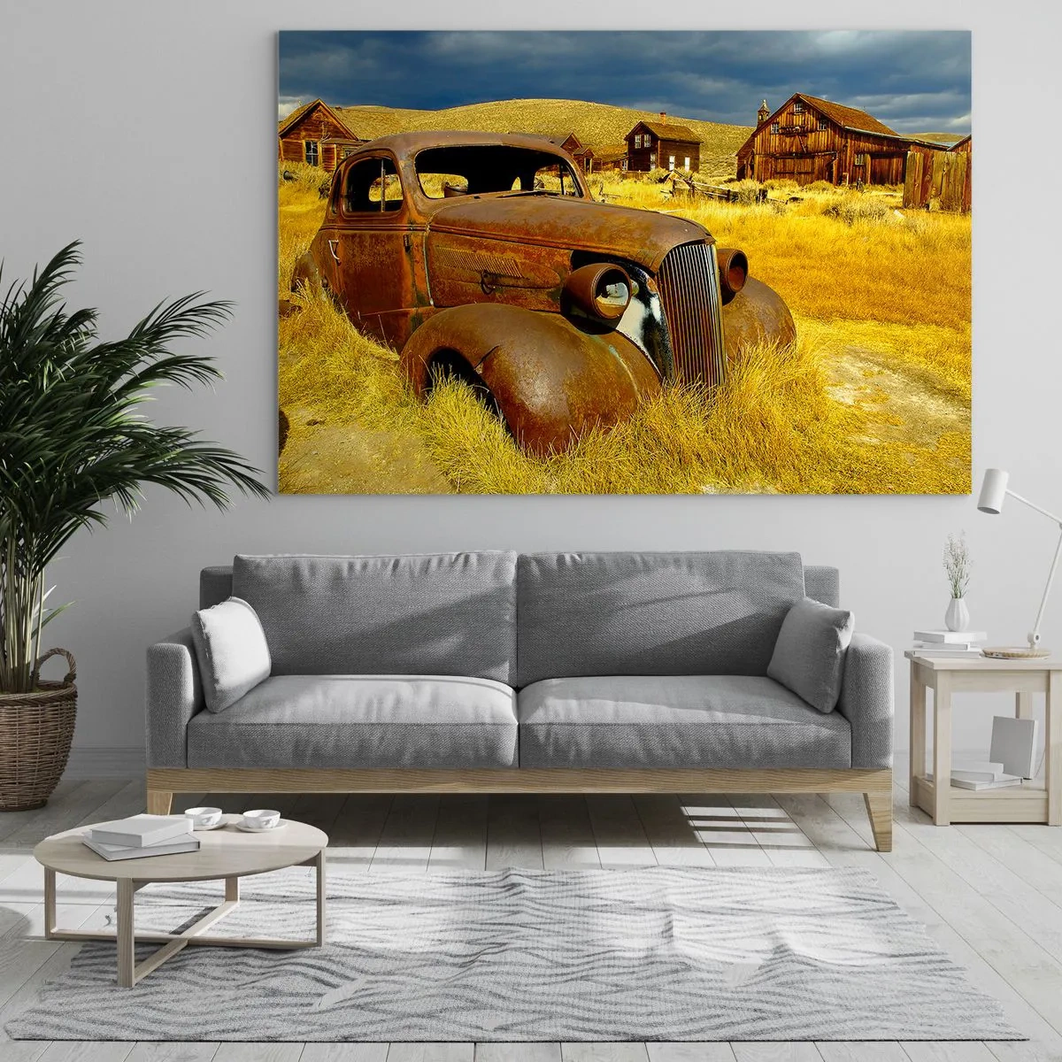 Billede på glas - Et velfortjent hvil - 100x70 cm