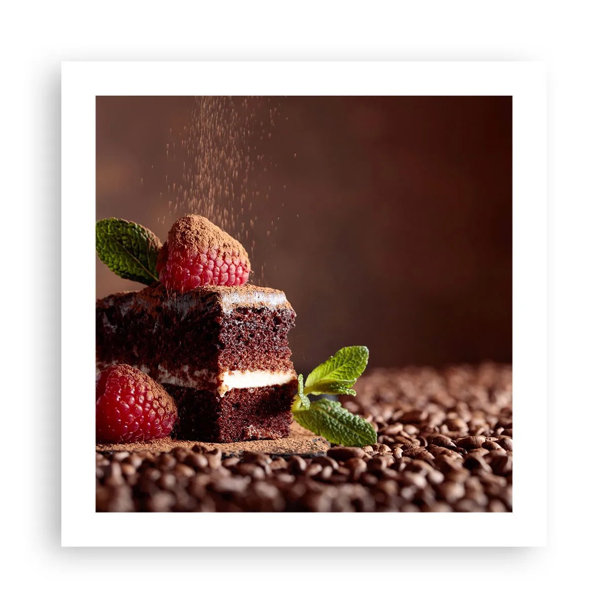 Plakat - Livet er sødt - 50x50 cm