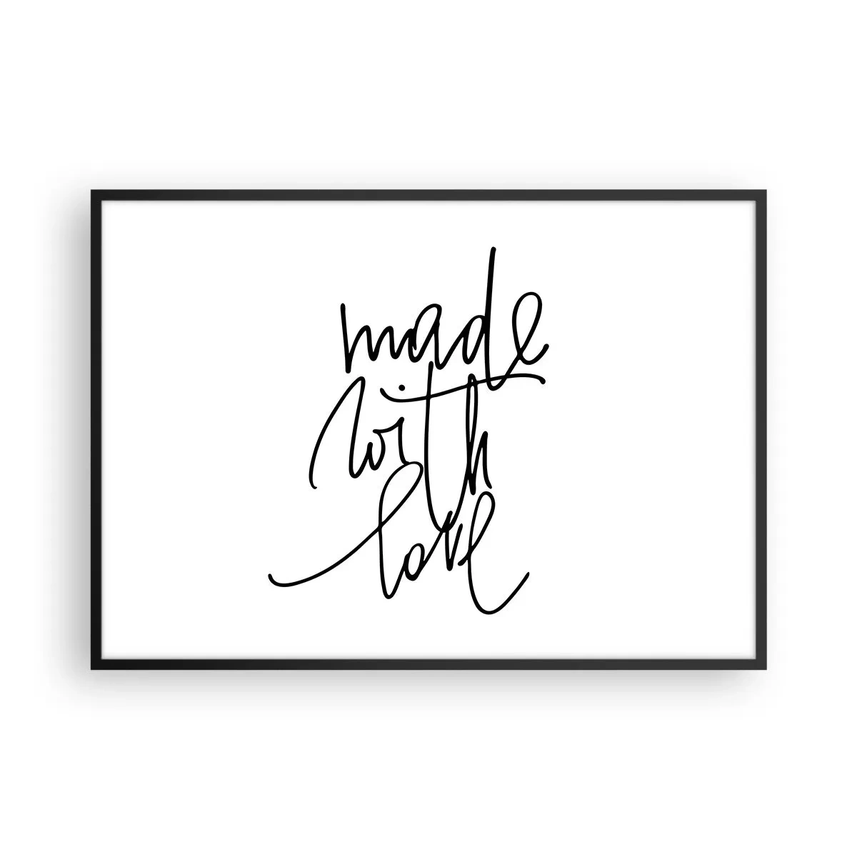 Plakat i sort ramme - Det bedste mærke - 100x70 cm