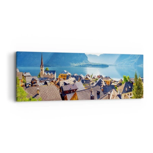Lærredstryk - Billede på lærred - Det kunne ikke være mere malerisk - 90x30 cm