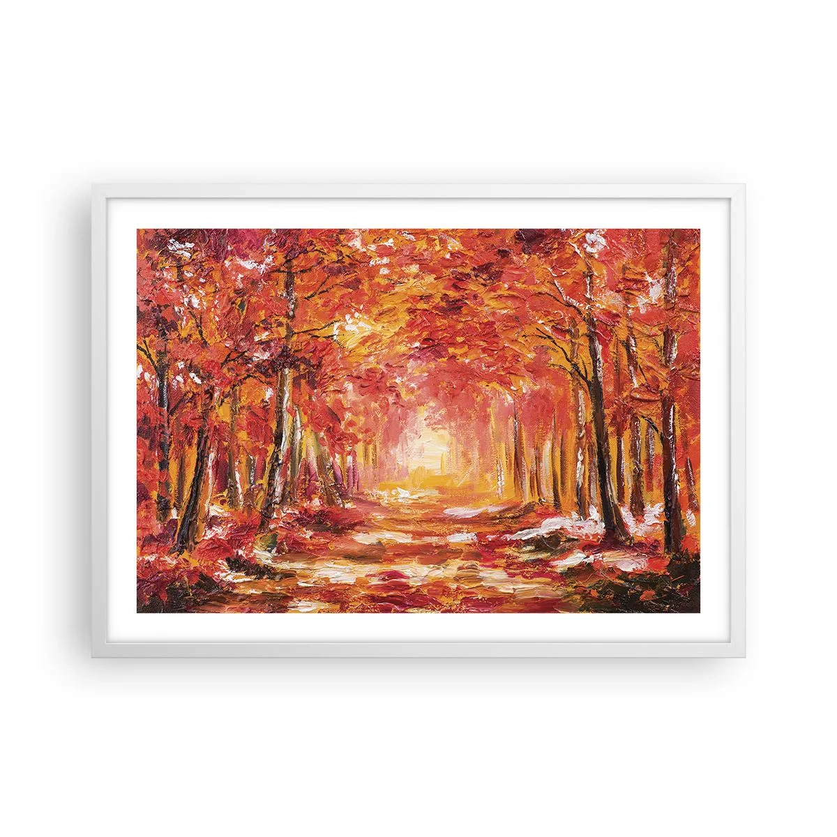 Plakat i hvid ramme - Kobberskov - 70x50 cm