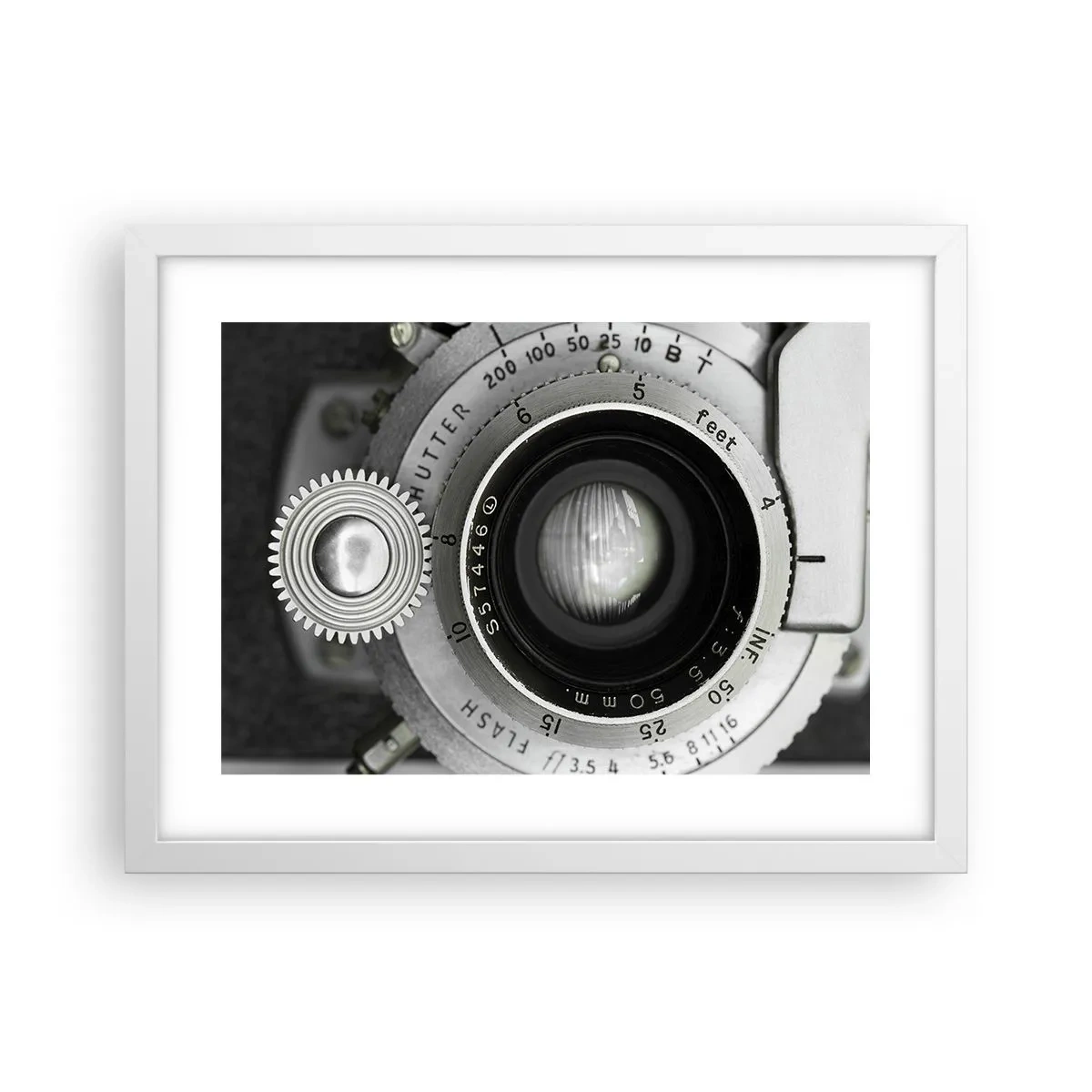 Plakat i hvid ramme - Historien om Hollywood - 40x30 cm