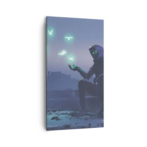 Lærredstryk - Billede på lærred - Livet vil vende tilbage - 45x80 cm