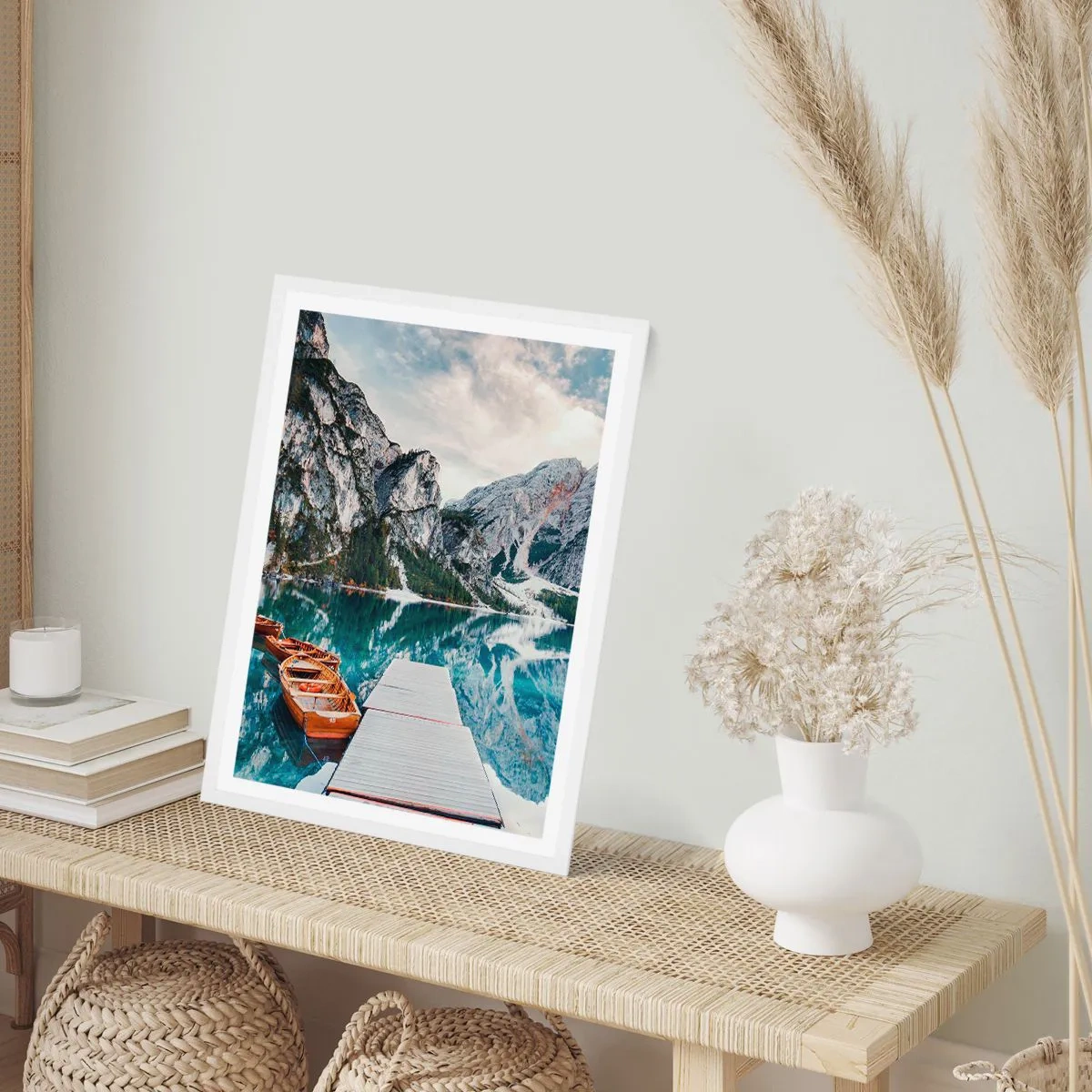 Plakat i hvid ramme - Vi vil vise dig skønheden - 50x70 cm