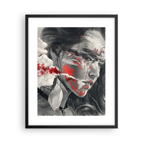 Plakat i sort ramme - I det absurdes damp - 40x50 cm