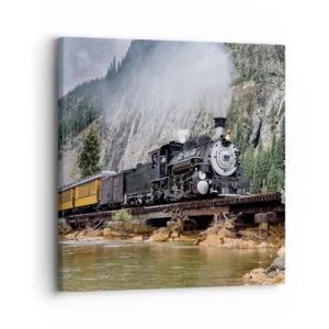 Lærredstryk - Billede på lærred - Og hvorhen? Hvorhen? - 30x30 cm