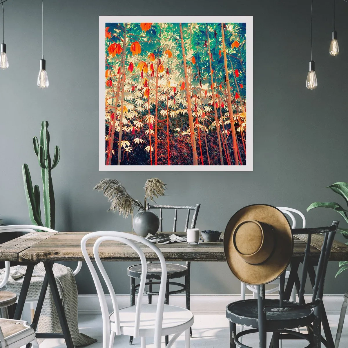 Plakat - Bladenes hemmelige liv - 40x40 cm