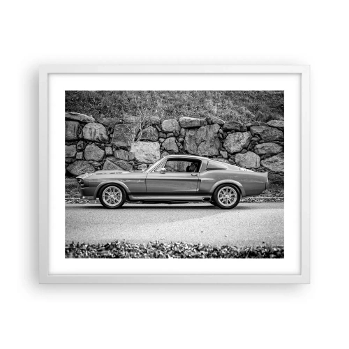 Plakat i hvid ramme - En legende fra 1960'erne. - 50x40 cm