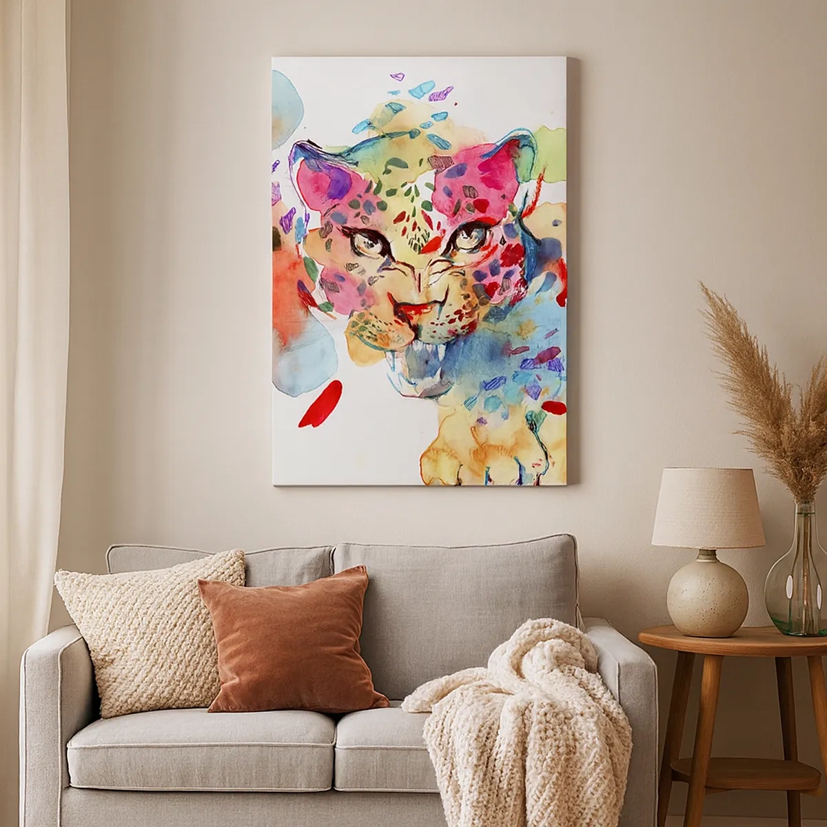 Lærredstryk - Billede på lærred - Skønheden og udyret - 50x70 cm