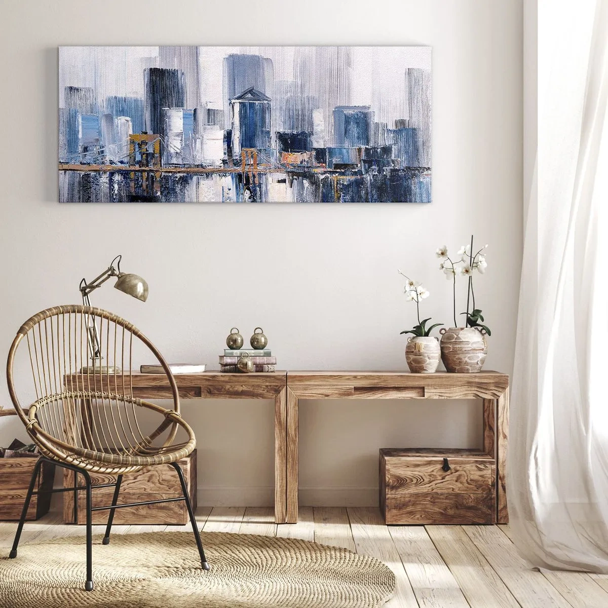 Lærredstryk - Billede på lærred - Indtryk fra New York - 100x40 cm